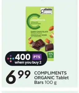 Sobeys COMPLIMENTS ORGANIC Tablet Bars offer