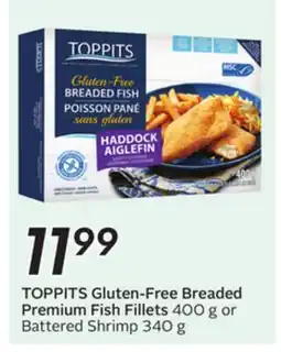 Sobeys TOPPITS Gluten-Free Breaded Premium Fish Fillets offer