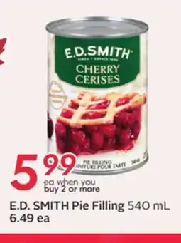 Sobeys E. D. SMITH Pie Filling offer