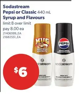 Real Canadian Superstore SODASTREAM PEPSI OR CLASSIC 440 ML SYRUP AND FLAVOURS offer