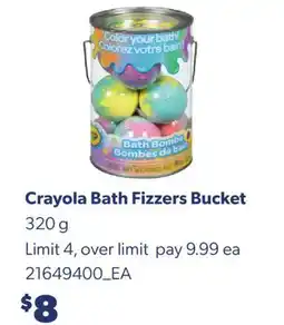 Real Canadian Superstore CRAYOLA BATH FIZZERS BUCKET, 320 G offer