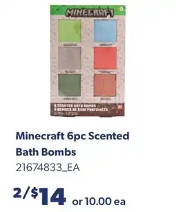 Real Canadian Superstore MINECRAFT 6PC SCENTED BATH BOMBS offer