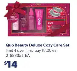 Real Canadian Superstore QUO BEAUTY DELUXE COZY CARE SET offer