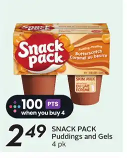 Sobeys SNACK PACK Puddings and Gels offer