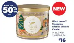 Real Canadian Superstore LIFE AT HOME CINNAMON FIRESIDE SCENTED CANDLE offer