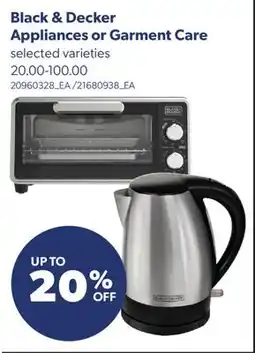 Real Canadian Superstore BLACK & DECKER APPLIANCES OR GARMENT CARE offer