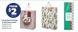 Real Canadian Superstore LIFE AT HOME GIFT BAGS OR 40CT TISSUE PAPER offer