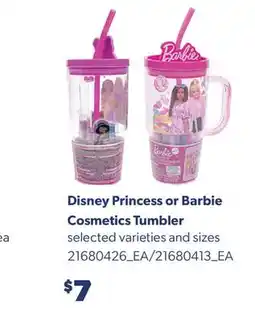 Real Canadian Superstore DISNEY PRINCESS OR BARBIE COSMETICS TUMBLER offer