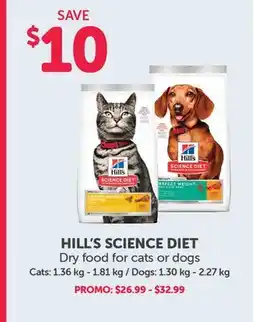 Mondou HILL'S SCIENCE DIET Dry food for cats or dogs offer