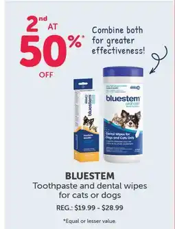 Mondou BLUESTEM Toothpaste and dental wipes for cats or dogs offer