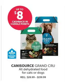 Mondou CANISOURCE GRAND CRU All dehydrated food for cats or dogs offer
