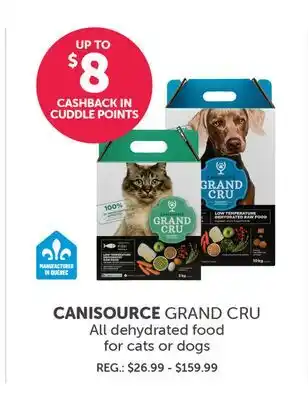 Mondou CANISOURCE GRAND CRU All dehydrated food for cats or dogs offer