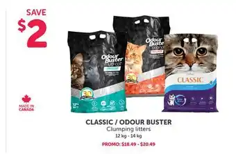 Mondou CLASSIC / ODOUR BUSTER Clumping litters offer