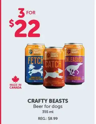 Mondou CRAFTY BEASTS Beer for dogs offer