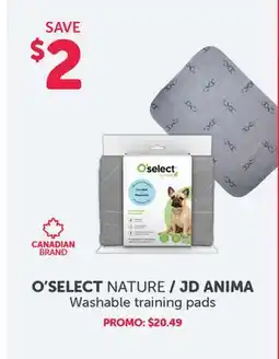Mondou O'SELECT NATURE/JD ANIMA Washable training pads offer