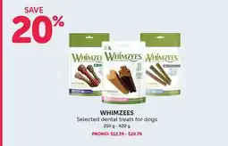 Mondou WHIMZEES Selected dental treats for dogs offer