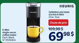 Walmart KEURIG K-Mini single-serve coffee maker offer