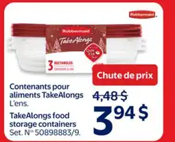 Walmart TakeAlongs food storage containers offer