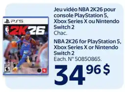 Walmart NBA 2K26 for PlayStation 5 offer