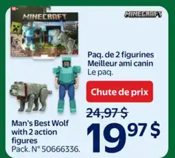 Walmart Man's Best Wolf with 2 action figures offer