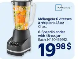 Walmart Mainstays 6-Speed blender with 48-oz. jar offer