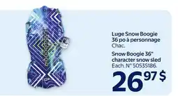 Walmart Snow Boogie 36 character snow sled offer