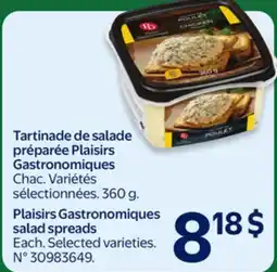 Walmart Plaisirs Gastronomiques salad spreads offer