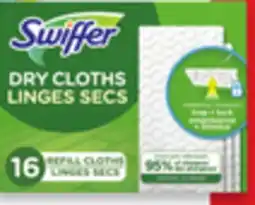 Walmart Swiffer Sweeper drys cloths 10s-16s or Sweeper wet refills 10s-12s offer