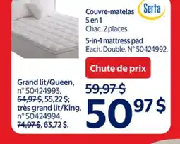 Walmart 5-in-1 mattress pad offer