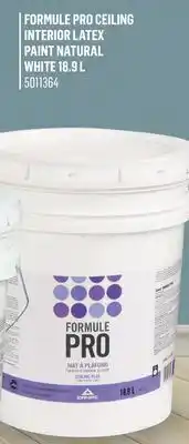 Canac Formule Pro Ceiling Interior Latex Paint Natural White 18.9 L offer