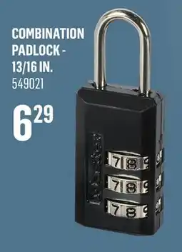 Canac Combination Padlock - 13/16 in offer