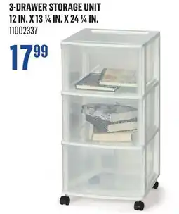 Canac 3-Drawer Storage Unit 12in.x131/4in.x241/4in offer