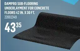 Canac Dampro Sub-Flooring Underlayment for Concrete Floors 42 in.x30ft offer
