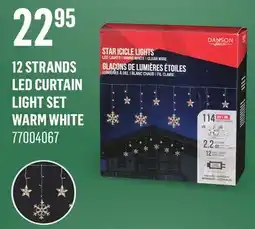 Canac 12 strands LED Curtain Light Set WarmWhite offer