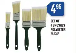 Canac Set of 4 Brushes Polyester offer