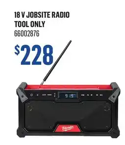 Canac 18 V Jobsite Radio ToolOnly offer