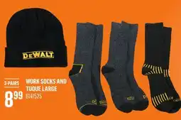 Canac Work Socks and Tuque Large offer