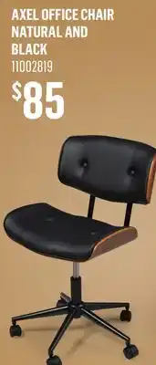 Canac Axel Office Chair Natural and Black offer