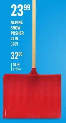 Canac Alpine Snow Pusher offer