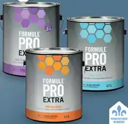 Canac Formule Pro Extra Flat Interior Latex Paint Natural White & Colours 3.7 L offer