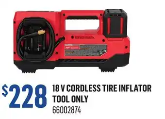 Canac 18 V Cordless Tire Inflator (Toolonly) offer