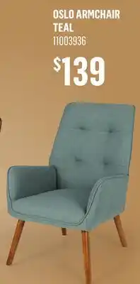 Canac Oslo Armchair Teal offer