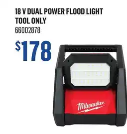 Canac 18 V Dual Power Flood Light Tool Only offer
