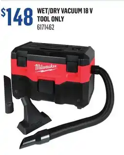 Canac Wet/Dry Vacuum 18 V Tool Only offer