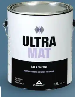 Canac UltraMat Ceiling Latex Paint Natural White 3.7 L offer