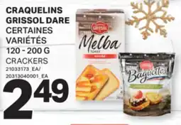 L'Intermarché CRAQUELINS GRISSOL | CRACKERS, 120 - 200 G offer