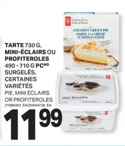 L'Intermarché TARTE, 730 G MINI-ÉCLAIRS OU PROFITEROLES, 490 - 710 G | PIE, MINI ÉCLAIRS OR PROFITEROLES offer