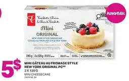 L'Intermarché MINI GÂTEAU AU FROMAGE STYLE OU NEW YORK ORIGINAL | MINI CHEESECAKE, 2 X 120 G offer