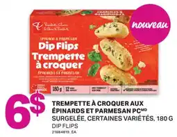 L'Intermarché TREMPETTE À CROQUER AUX ÉPINARDS ET PARMESAN,, 180 G | DIP FLIPS offer