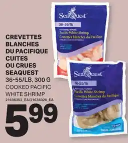 L'Intermarché CREVETTES BLANCHES DU PACIFIQUE CUITES OU CRUES | COOKED PACIFIC WHITE SHRIMP, 300 G offer